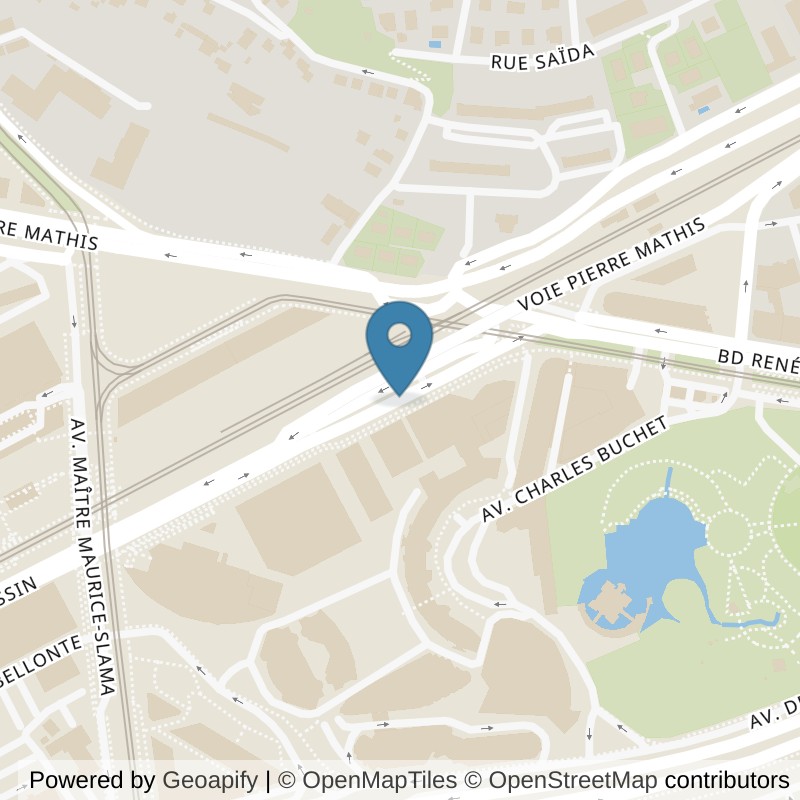 Map: location of ON AIR Fitness Nice Arenas in Nice