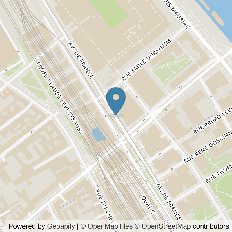 Map: location of ON AIR Fitness Paris 13 BNF in Paris