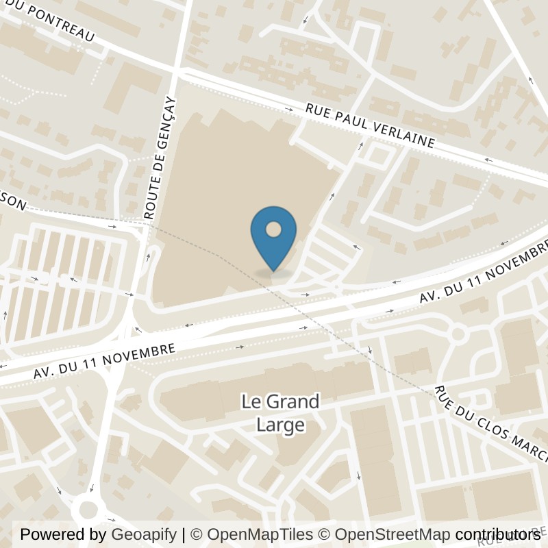 Map: location of ON AIR Fitness Poitiers in Poitiers