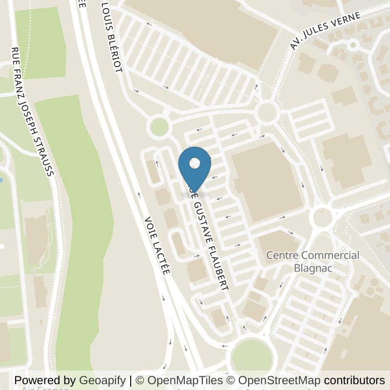 Map: location of ON AIR Fitness Toulouse Blagnac in Blagnac