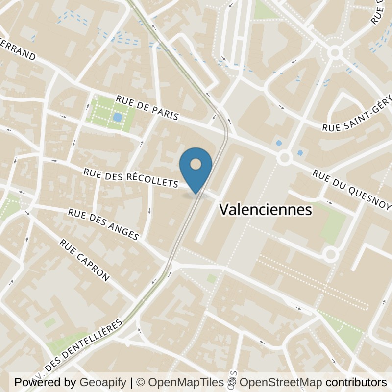 Map: location of ON AIR Fitness Valenciennes in Valenciennes