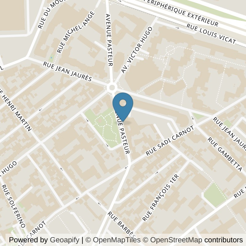 Map: location of ON AIR Fitness Vanves in Vanves