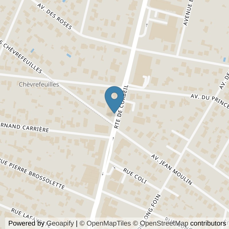 Map: location of ON AIR Fitness Villemoisson Sur Orge in Villemoisson-Sur-Orge