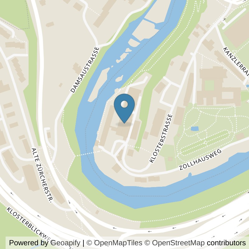 Map: location of open-space in Wettingen