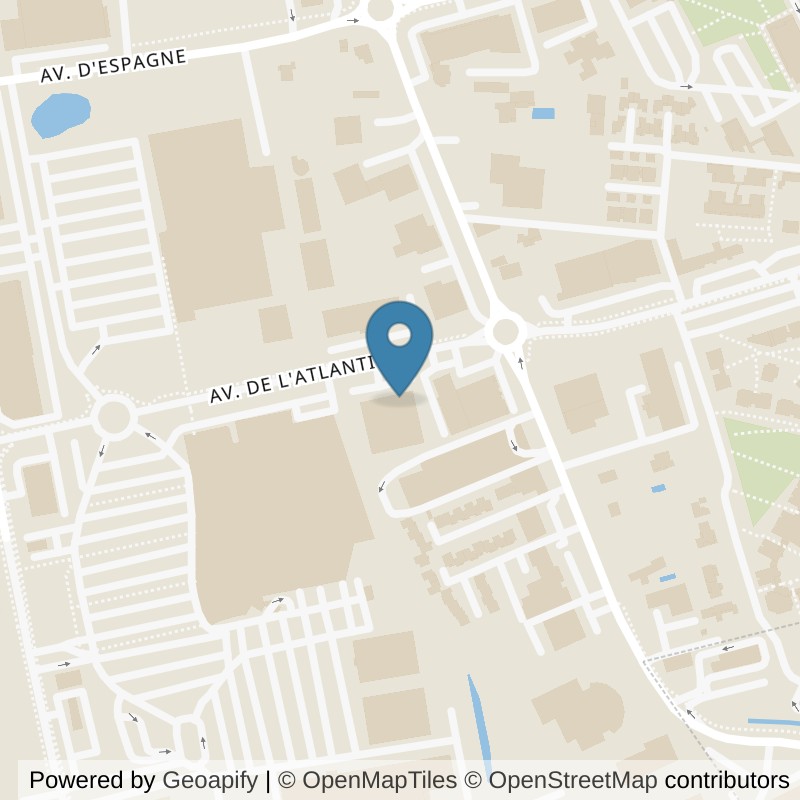 Map: location of l'Orange Bleue agen in Agen