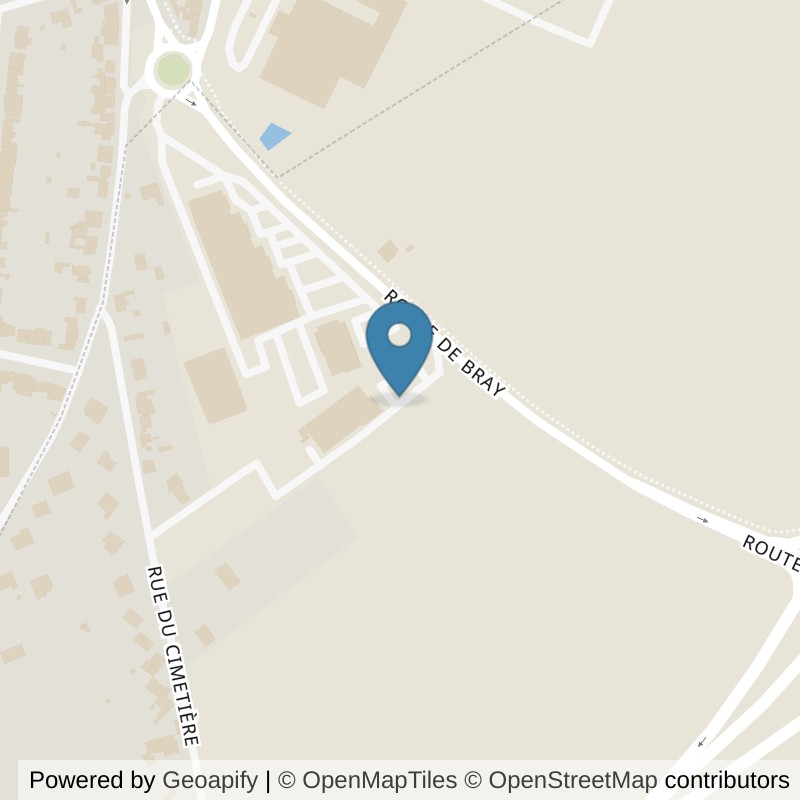 Map: location of l'Orange Bleue albert in Albert