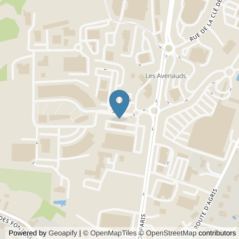 Map: location of l'Orange Bleue Gond-Pontouvre in Gond-Pontouvre