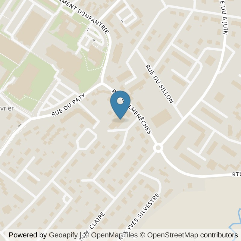 Map: location of l'Orange Bleue argentan in Argentan