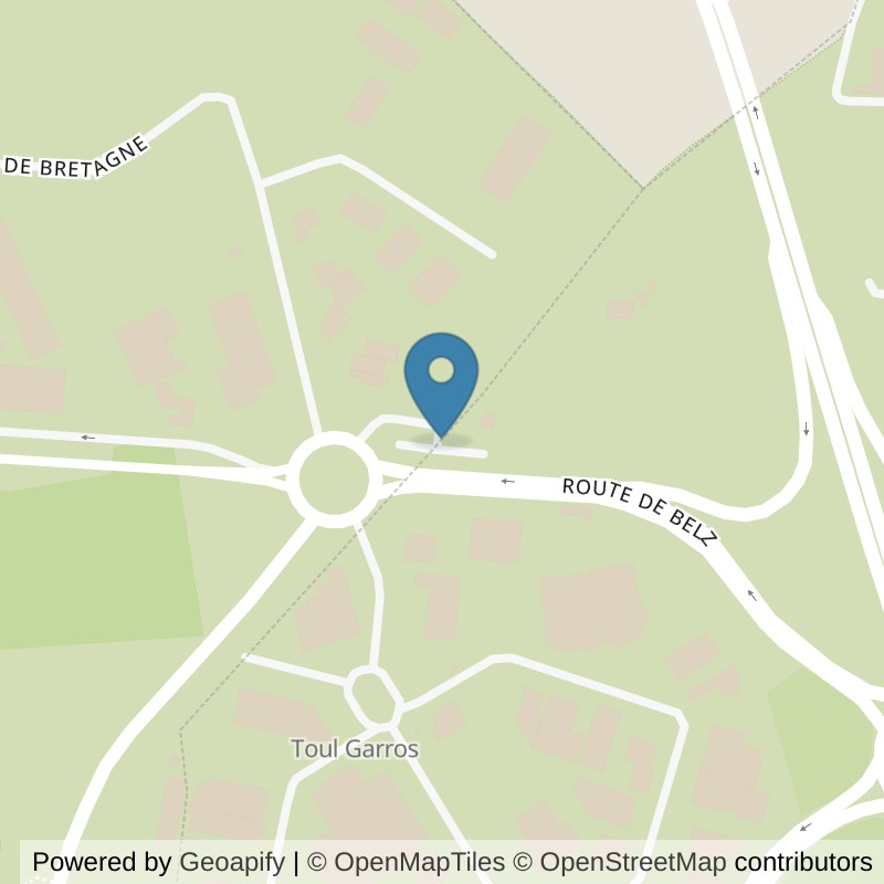Map: location of l'Orange Bleue Auray in Auray