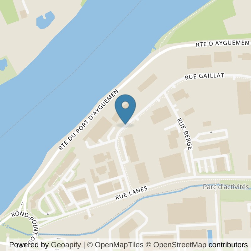 Map: location of l'Orange Bleue Lahonce in Lahonce