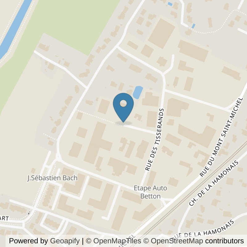 Map: location of l'Orange Bleue Betton in Betton