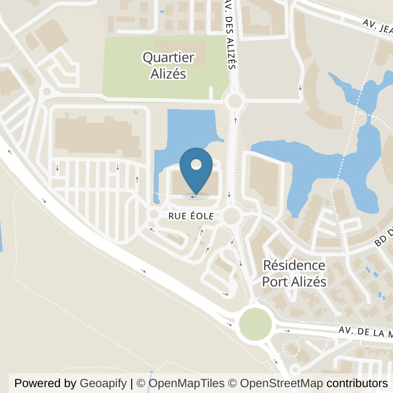 Map: location of l'Orange Bleue Canet en Roussillon in Canet en Roussillon