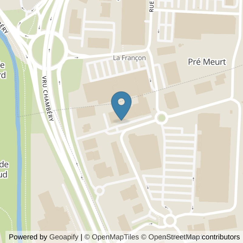 Map: location of l'Orange Bleue chambery in Chambery