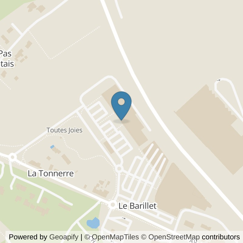Map: location of l'Orange Bleue getigne in Getigne