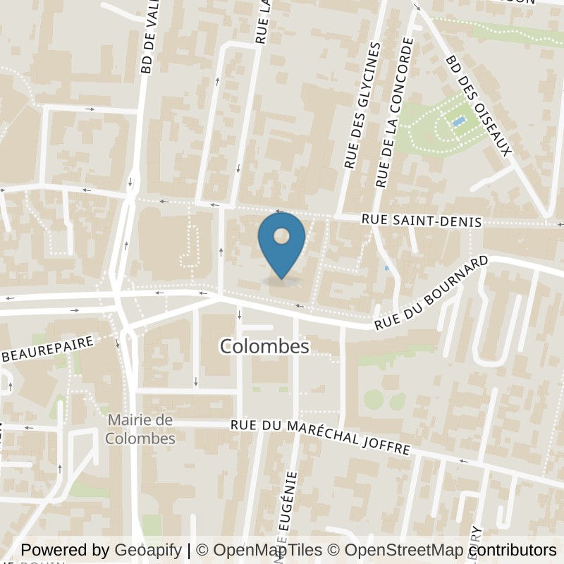 Map: location of l'Orange Bleue colombes in Colombes