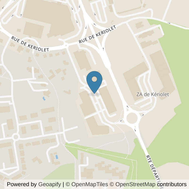 Map: location of l'Orange Bleue Concarneau in Concarneau