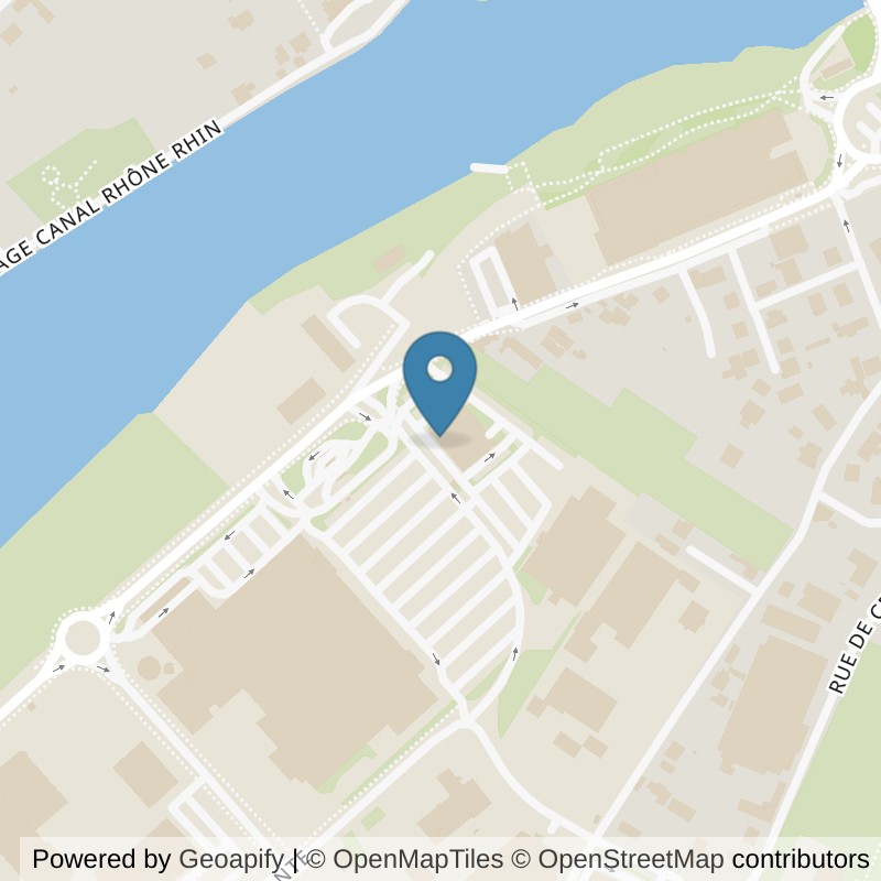 Map: location of l'Orange Bleue dole in Dole
