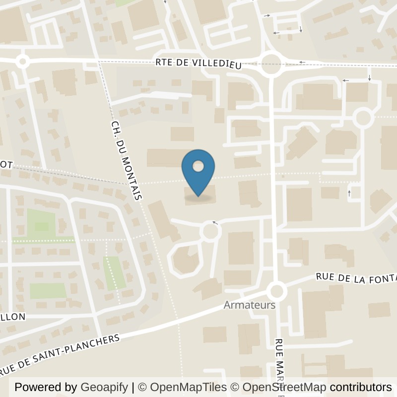 Map: location of l'Orange Bleue granville in Granville