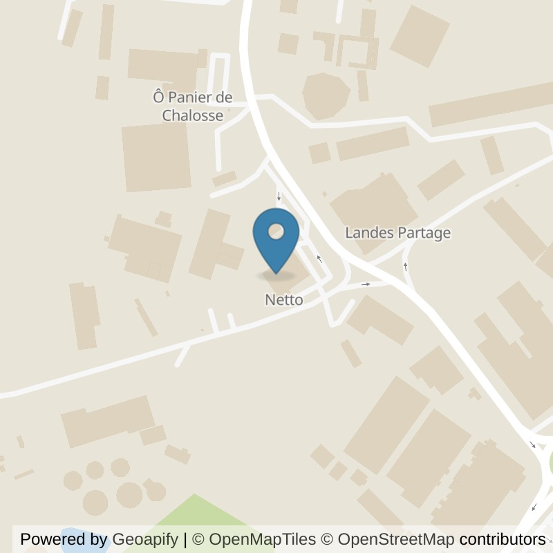 Map: location of l'Orange Bleue Hagetmau in Hagetmau