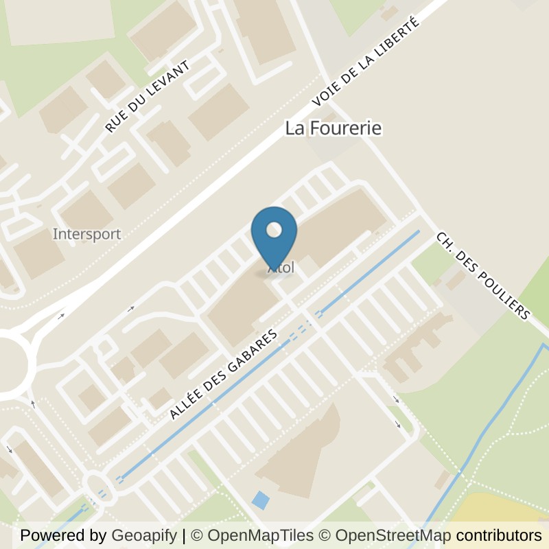 Map: location of l'Orange Bleue la-fleche in La-Fleche