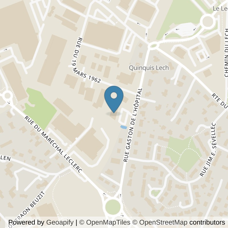 Map: location of l'Orange Bleue landerneau in Landerneau