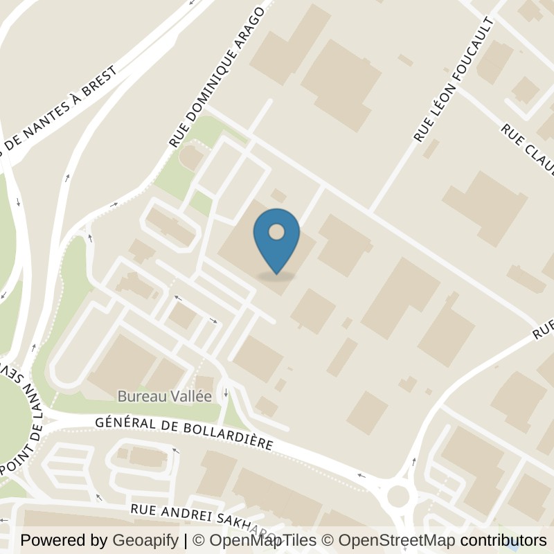 Map: location of l'Orange Bleue lanester in Lanester