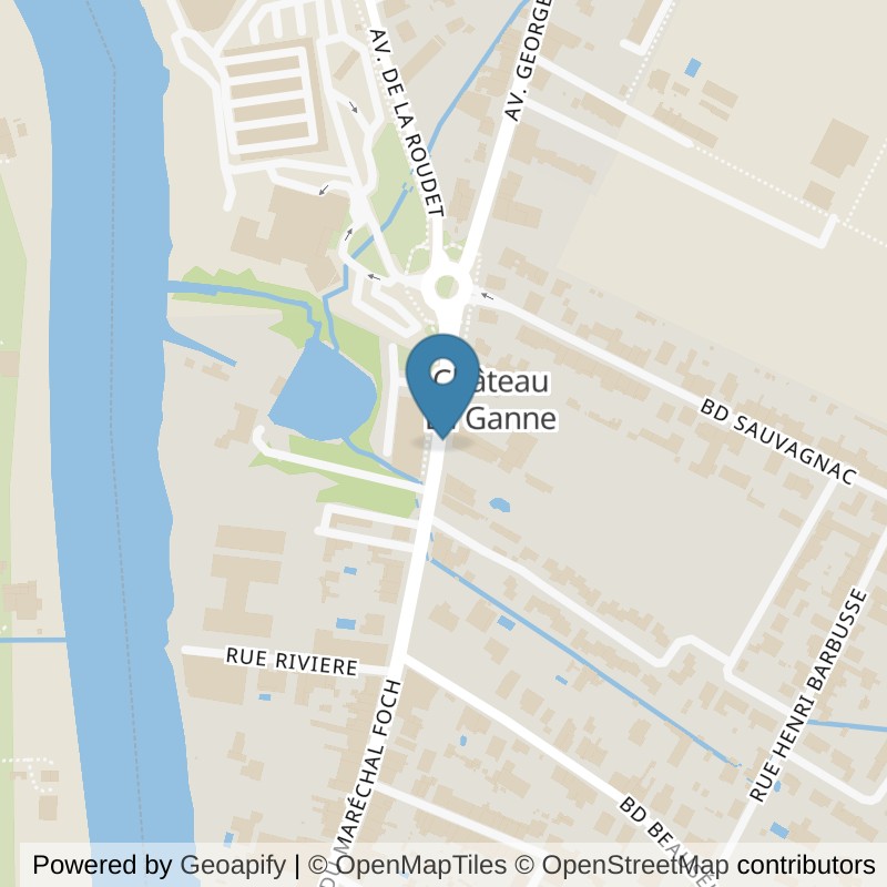 Map: location of l'Orange Bleue Libourne in Libourne