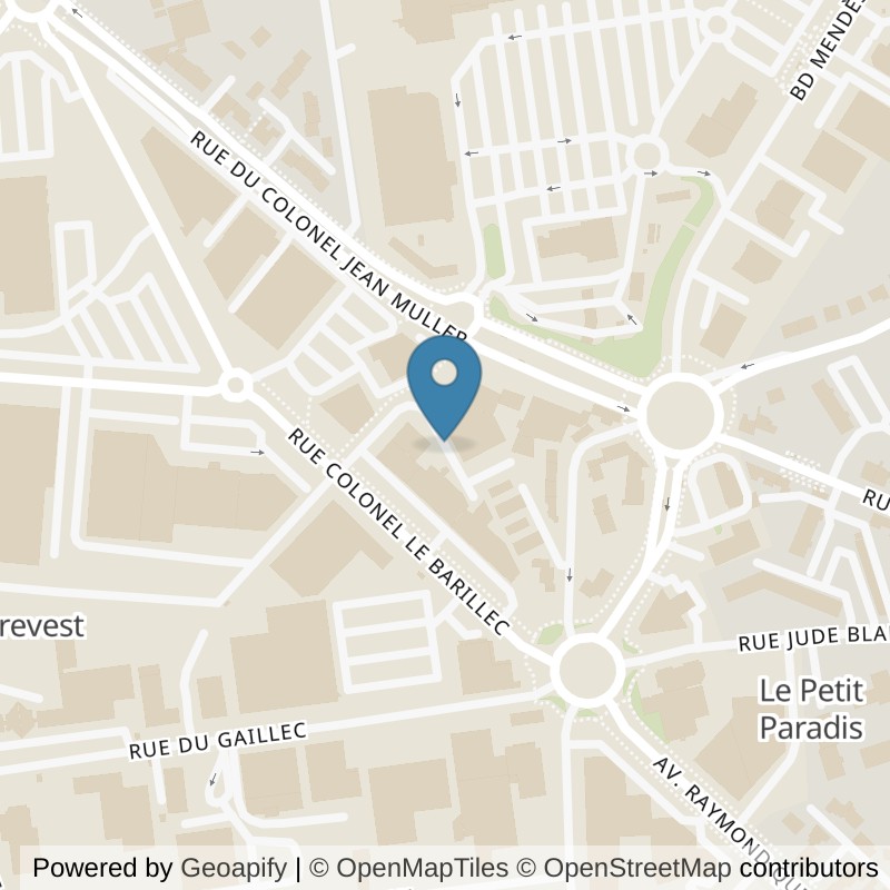 Map: location of l'Orange Bleue Lorient in Lorient