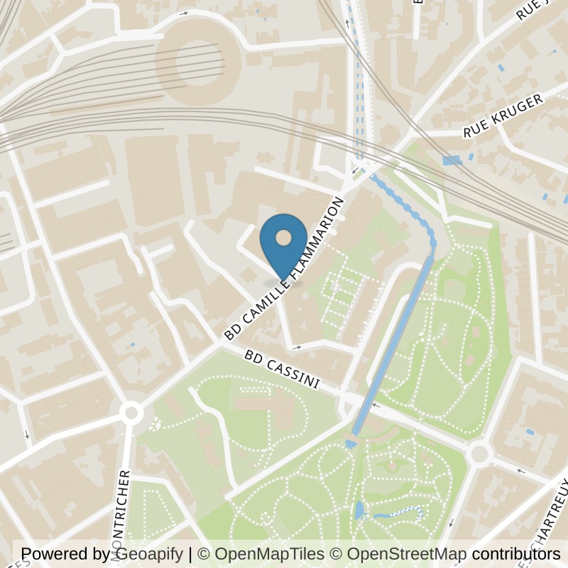 Map: location of l'Orange Bleue Marseille (boulevard Camille Flammarion) in Marseille