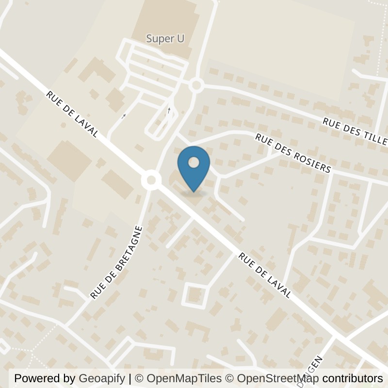 Map: location of l'Orange Bleue Meslay du Maine in Meslay du Maine