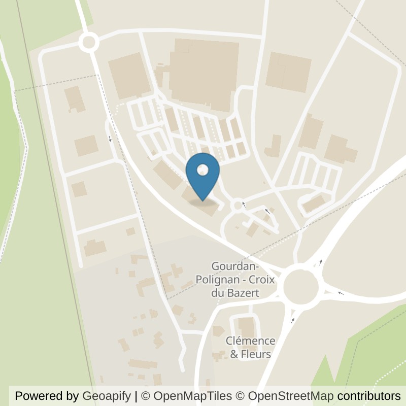 Map: location of l'Orange Bleue Gourdan-Polignan in Gourdan-Polignan