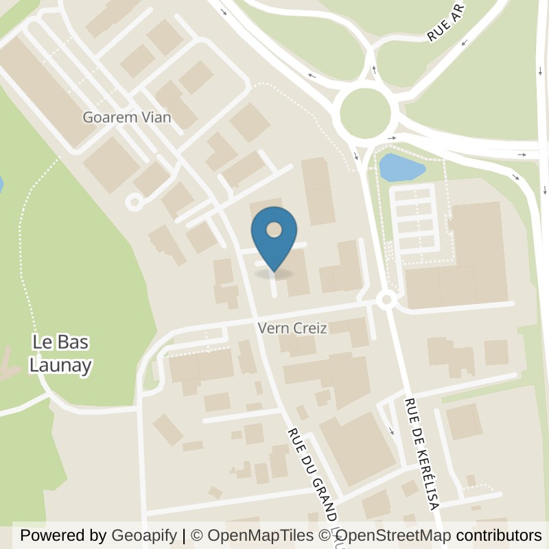 Map: location of l'Orange Bleue morlaix-saint-martin-des-champs in Morlaix-Saint-Martin-Des-Champs