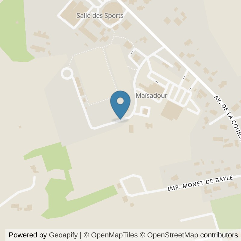 Map: location of l'Orange Bleue Pomarez in Pomarez