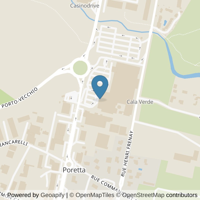 Map: location of l'Orange Bleue Porto-Vecchio in Porto-Vecchio