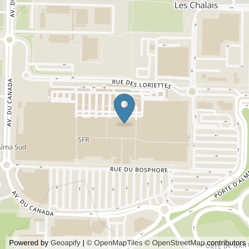 Map: location of l'Orange Bleue Rennes (centre commercial Alma) in Rennes