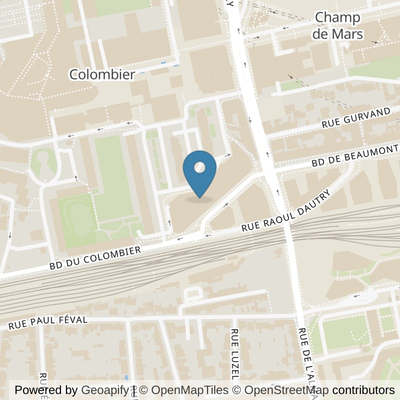 Carte : emplacement de l'Orange Bleue rennes (Rue Théophile Briant) à Rennes