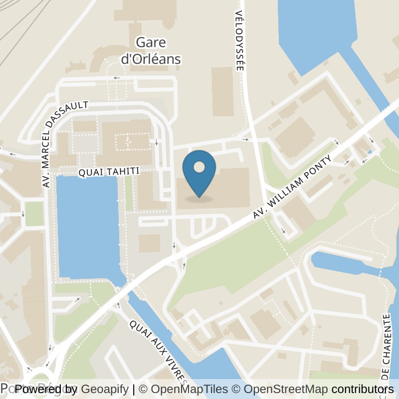 Map: location of l'Orange Bleue Rochefort in Rochefort