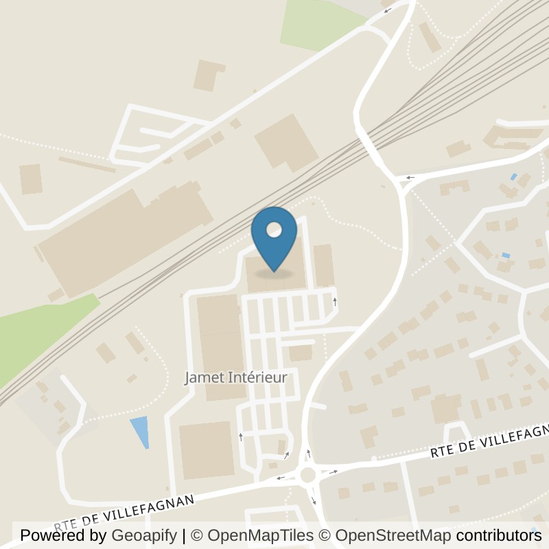Map: location of l'Orange Bleue ruffec in Ruffec