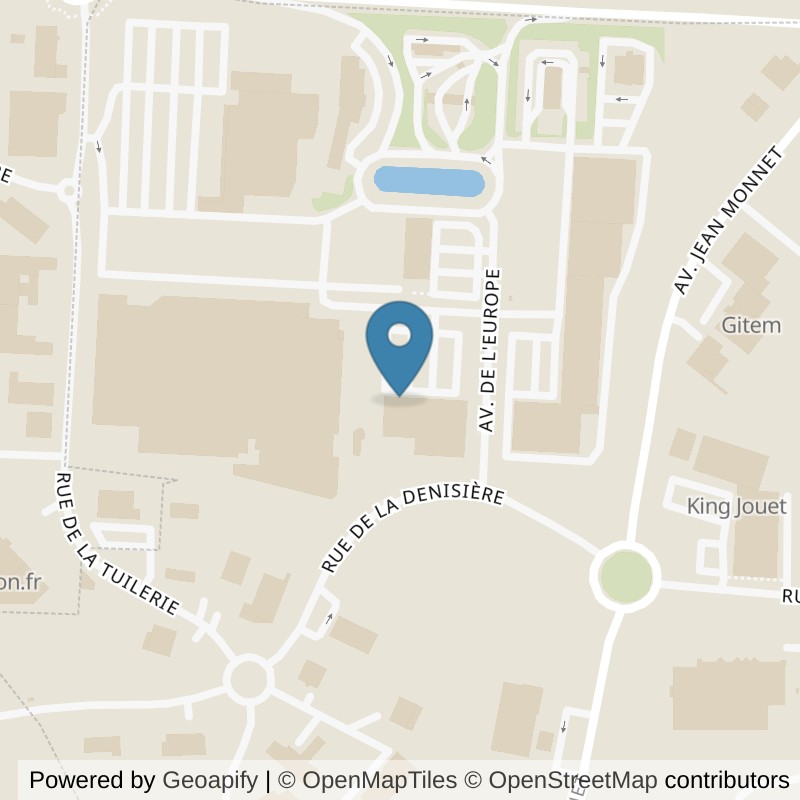 Map: location of l'Orange Bleue Solesmes in Solesmes