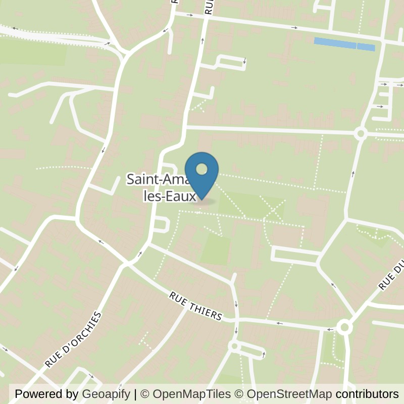 Map: location of l'Orange Bleue Saint-Amand-Les-Eaux in Saint-Amand-Les-Eaux