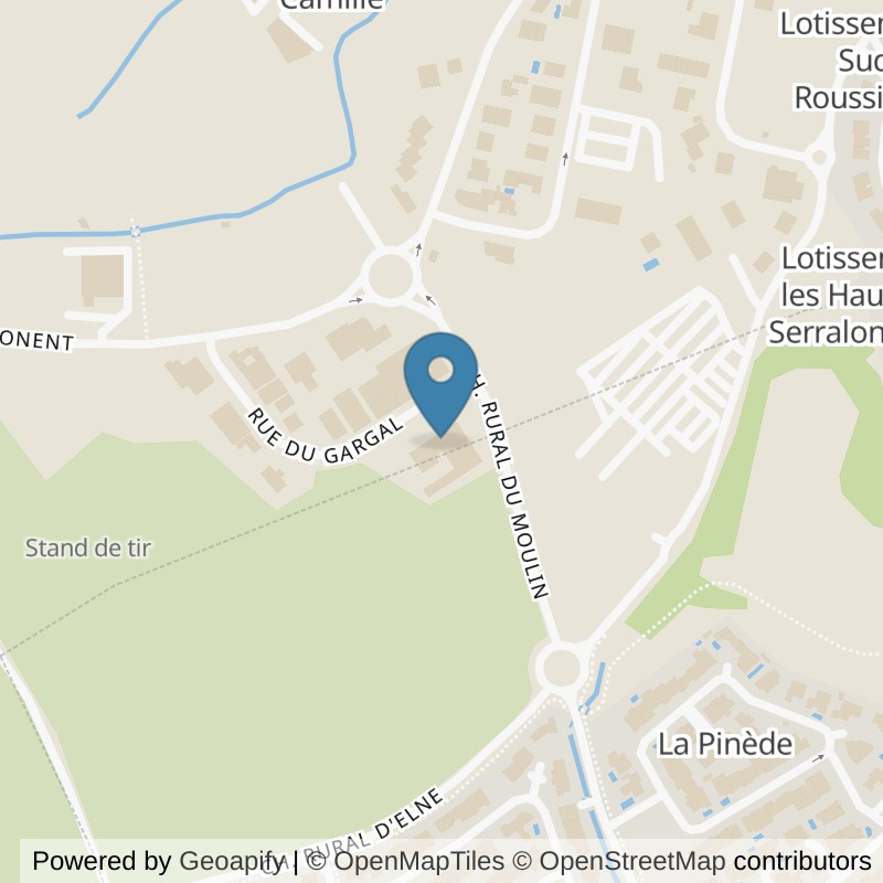 Map: location of l'Orange Bleue Saint Cyprien in Saint-Cyprien