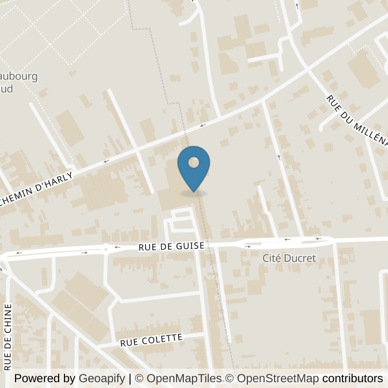 Map: location of l'Orange Bleue Saint-Quentin in Saint-Quentin