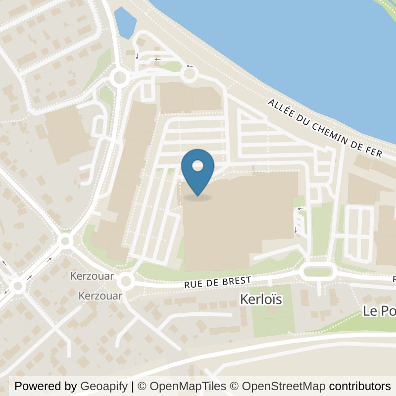 Map: location of l'Orange Bleue Saint-Renan in Saint-Renan