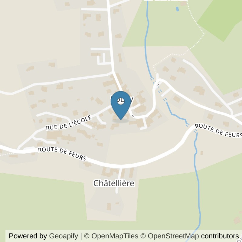 Map: location of l'Orange Bleue Souzy in Souzy