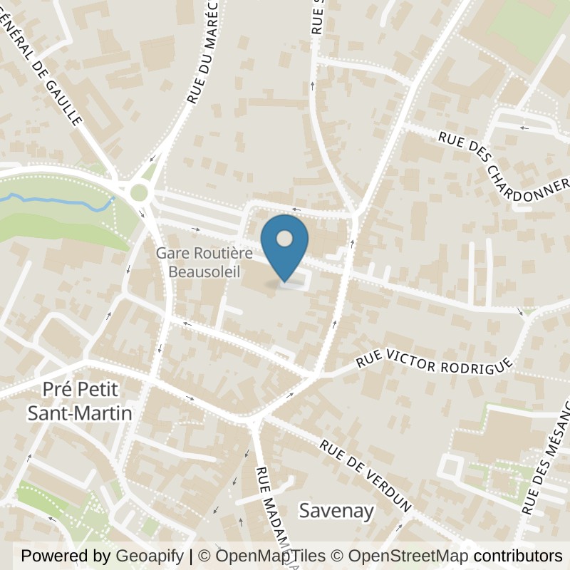 Map: location of l'Orange Bleue savenay in Savenay