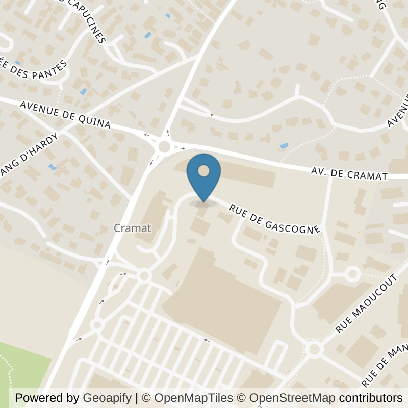 Map: location of l'Orange Bleue Soustons in Soustons