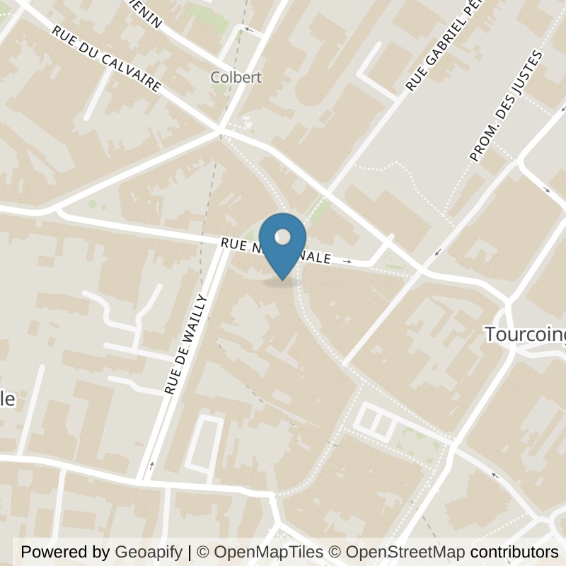 Map: location of l'Orange Bleue Tourcoing in Tourcoing