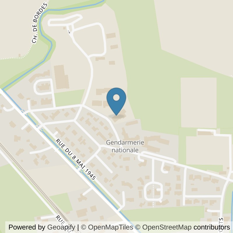 Map: location of l'Orange Bleue Tournay in Tournay