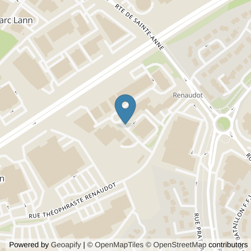 Map: location of l'Orange Bleue vannes in Vannes