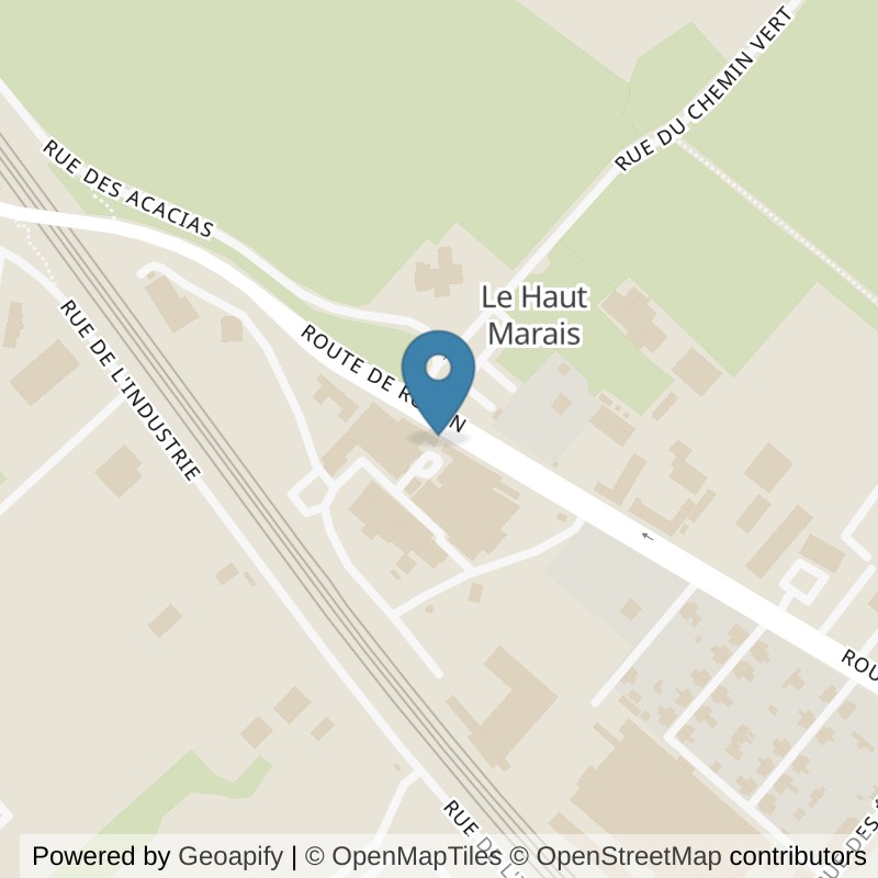 Map: location of l'Orange Bleue Saint-Marcel in Saint-Marcel